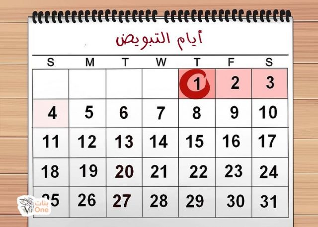 جدول التبويض وكيفية حساب أيام التبويض لحدوث الحمل بنات One