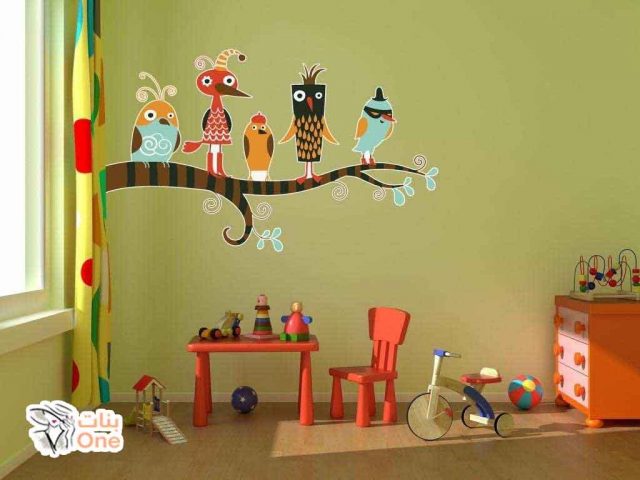صور وأفكار رسومات على الحائط لغرف الاطفال  