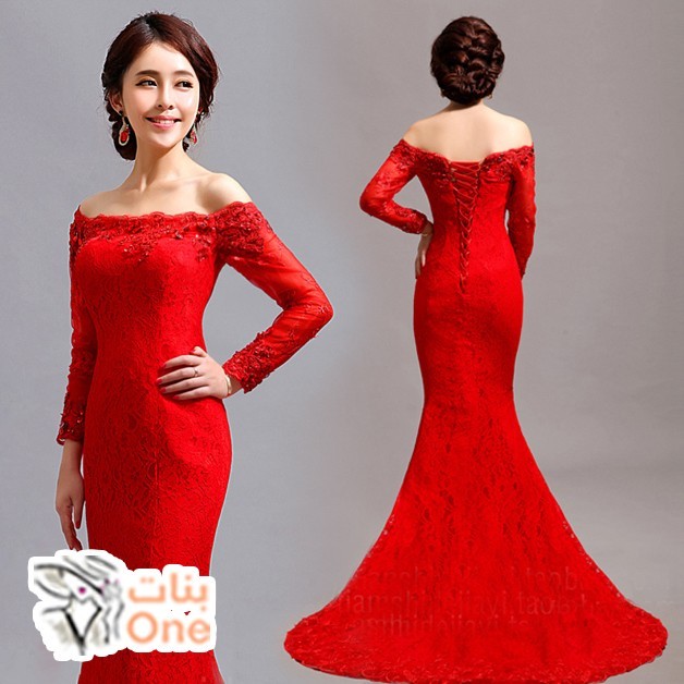 أشيك فستان سواريه احمر لإطلالة مثالية في المناسبات  