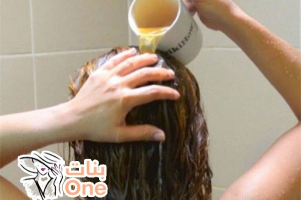 طريقة غسل الشعر بالخل  