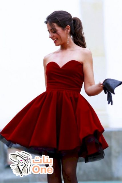 فستان سواريه احمر لإطلاله ساحرة بلون مميز  