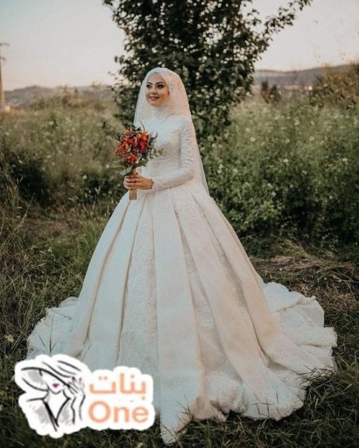 أجمل فساتين زفاف محجبات تركية 2021  