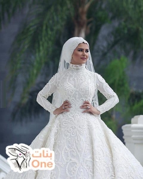 أجمل فساتين زفاف محجبات مصرية 2021  