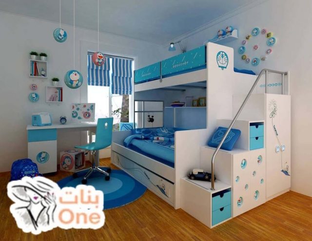 صور غرف نوم اطفال بسريرين ودولاب كلاسيك  