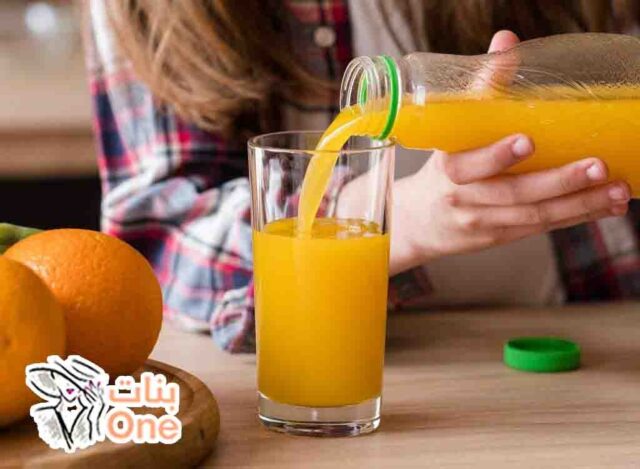 طريقة تخزين عصير البرتقال  