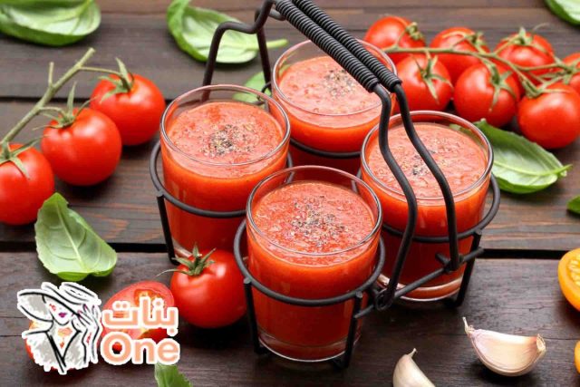 طريقة عمل عصير الطماطم للتخزين  